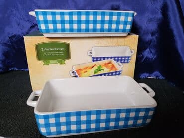 plitka posuda za pečenje pyrex: Nove vintaz,posude porcelanske za pecenje itd. Posude nove,tamniji — 1