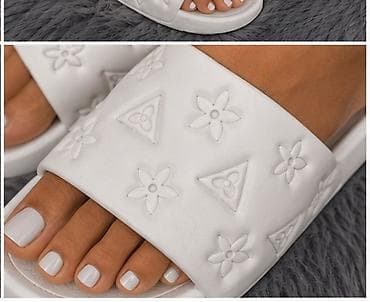 fendi papuce: Ženske klompe/slajd papuče –bež boja. Obuvene samo par puta - — 7