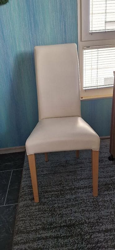 plasticni stolovi i stolice za terase: Trpezarijske stolice set 4 kom, eko koža. Unesite eleganciju i — 1