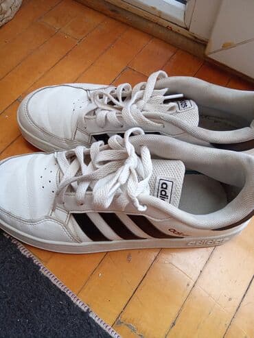 mokasine kozne: Adidas, 38.5, color - White — 4