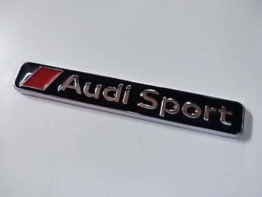 auto placevi jagodina: NATPIS PLOČICA SPORT ZA AUDI A3, A4, A5 . | Metalna pločica crna — 2