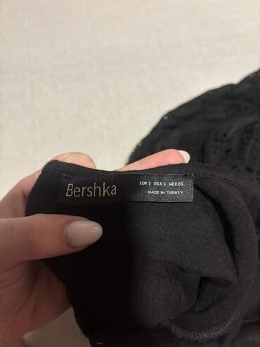 haljine leto 2023: Bershka S (EU 36), bоја - Crna, Koktel, klub, Na bretele — 3