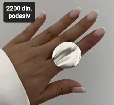 srebrna zimska jakna: Ženski prsten, Materijal: Srebro — 1