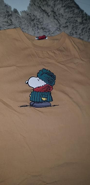 lee cooper majice: Zara majica kratkih rukava. Boja karamela (camel). Model sa okruglim — 3