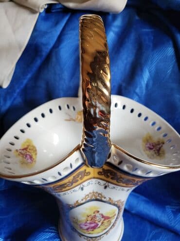 pepco korpa za voce: Vaza,korpa nova vintaz Lordshade porcelan. Perfektan profesionalni — 11