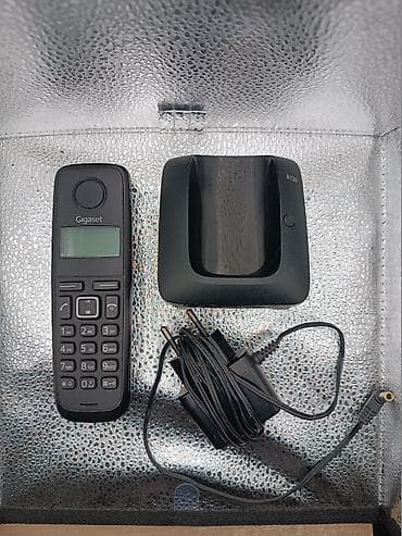 Aparati za oblikovanje kose: Siemens Gigaset A120 bezicni fiksni telefon crne boje, perfektno — 2