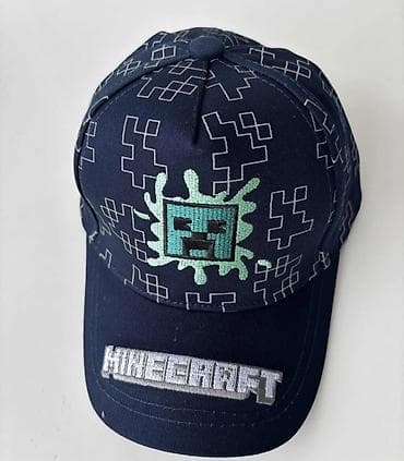pepco zeke za bebe: Minecraft kačketi za decu - Dizajn: vezeni Minecraft logo i Creeper — 3
