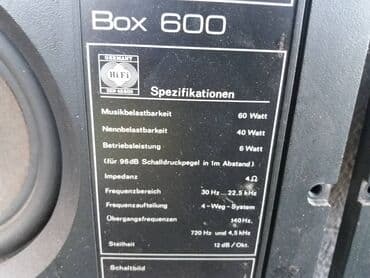 IPod i MP3-plejeri: Saba box 600-delovi -visoki 9 cm; precnik magneta 7 cm; sirina magneta — 3