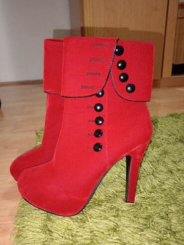 bež čizme od brušene kože: Ankle boots, 38 — 1