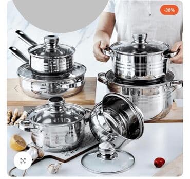 escajg za 12 osoba metalac cena: Set Kuhinjskog Posuđa – Excellent Line Inox Collection Akcija novembar — 4