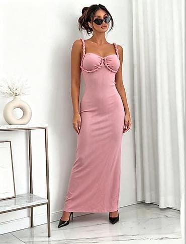 haljina 110: ✅Ženska maxi haljina sa pletenim bretelama
✅2000 din — 4