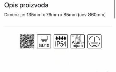blink rasveta: Zidna lampa, bоја - Crna, Novo — 6