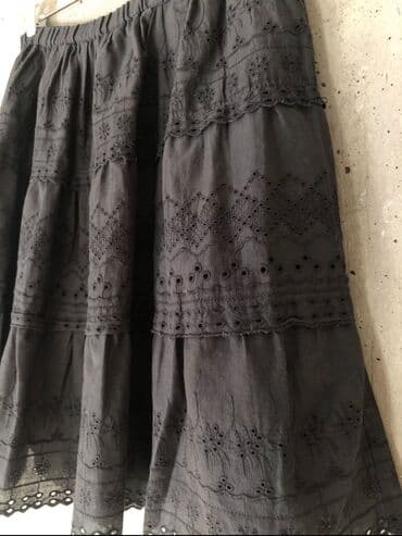 heklane suknje za devojcice: Zara, Midi, bоја - Siva — 5