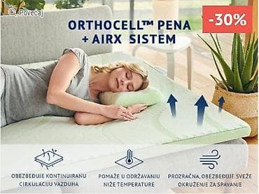 DORMEO PROSTIRKA 70x190 cm NATURE'S ALOE VERA 4 CM II NOVO!