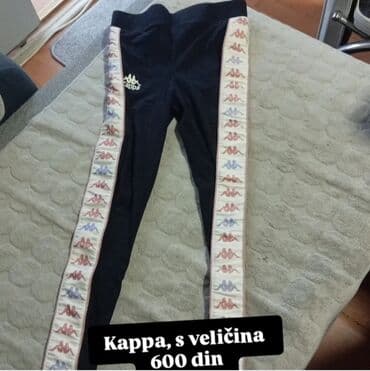 superstacy helanke: Kappa ženske helanke - Veličina: S - Boja: crne sa bočnim trakama u — 1