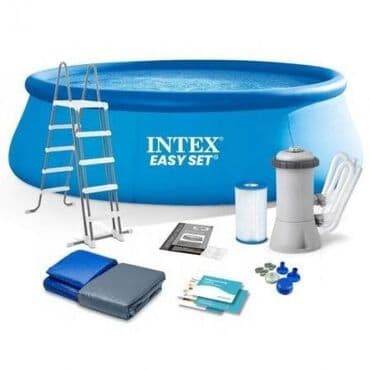 merdevine za bazen: Intex Easy Pool Set okrugli bazen na naduvavanje + komplet oprema — 6