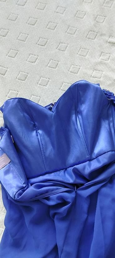 torba mona: Predivna royal blue svečana haljina, gornji deo je ojačan i može da — 6