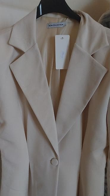 baletanke beograd: Ženski sako za S do L – nežna boja šampanjca/bela - Kroj: klasičan — 2