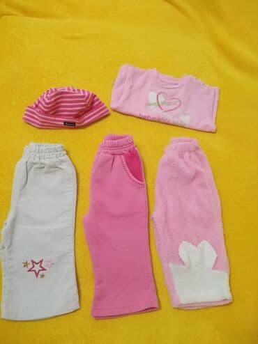 Paketi dečije odeće: Paket: Majice, Pantalone, Za devojčice, uzrast: 12 meseci — 1
