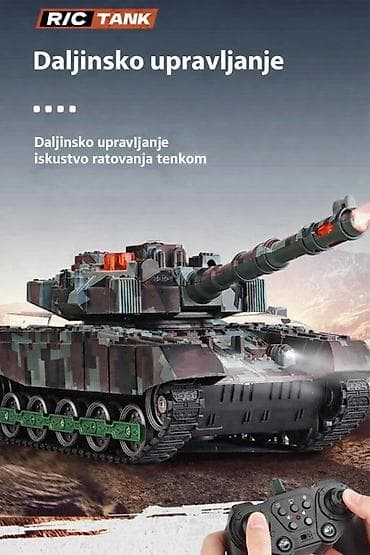 fisher price kocke: Nov RC tenk. Može da se kreće napred, nazad, levo. desno, da mu se — 4