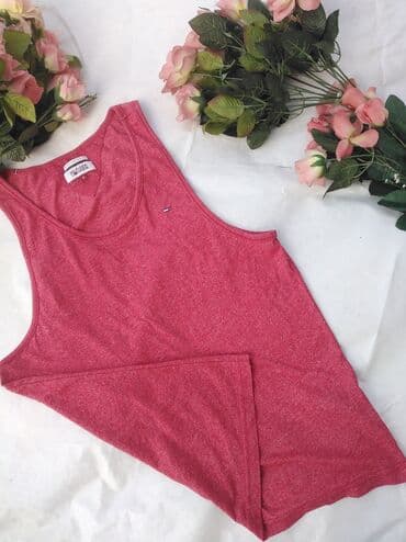Majice: Majica na bretele, S (EU 48), Tommy Hilfiger, bоја - Crvena, Pamuk