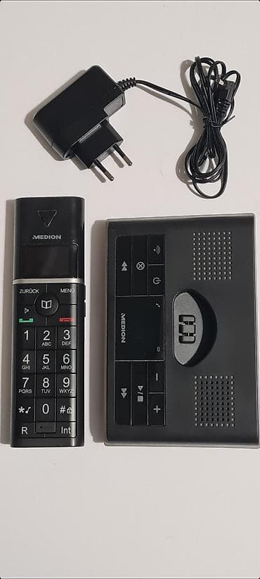 TV i video: ★ Bežični fiksni telefon MEDION Desing DECT MD 82144 sa bazom i — 8