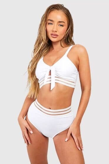 jednodelni push up kupaci: L (EU 40), Single-colored, color - White — 1