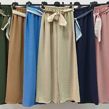 zenske pantalone za svecane prilike: Ženske široke letnje pantalone sa ešarpom. - Kroј siroke — 2