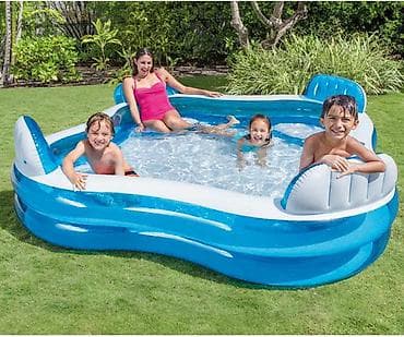 fenjeri za zid: Bazen 229 x 229 x 66 cm INTEX Šifra: 56475NP Porodični Bazen Sa — 1