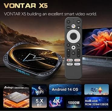 Audio: Android boks Vontar X5- S905X5M- 4/64GB DDR4- Android 14 Garancija na — 7
