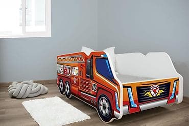 Dečiji krevet 140 × 70 cm – Truck Fire Truck (šifra: ) - Dimenzije