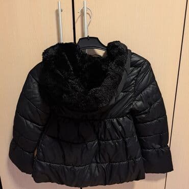 Shirts: Dečja zimska jakna SISLEY – crna - Model: puf jakna sa horizontalnim — 2