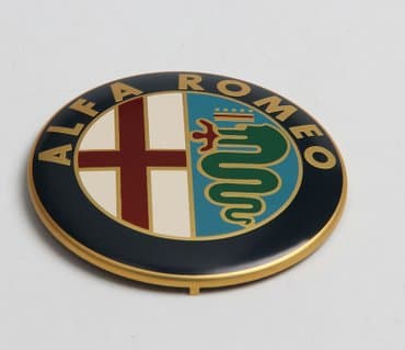 Tuning oprema: Alfa Romeo - samolepljivi metalni (aluminijumski) logo-amblem — 3