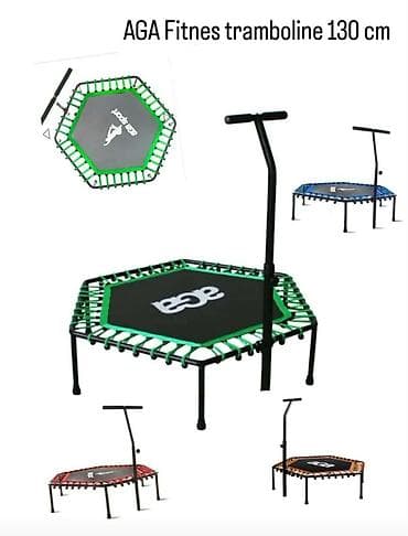 lokatori za pse: AGA fitness trampolina prečnika 130 cm Gs - Šestougaoni mini-trampolin — 1