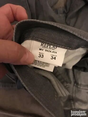 Pantalone: Original Replay farmerice 33 NOVE 98% cotton 2% elastin Polustruk — 5