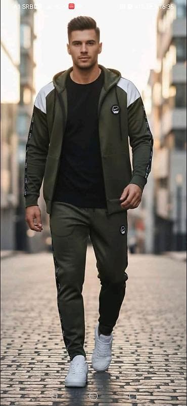 hugo trenerke: Muški komplet trenerke – dukserica na rajsferšlus i donji deo - Boja — 2