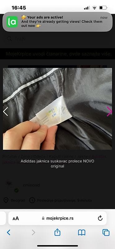 diesel suskavci: Adidas ženska jakna – suskavac za proleće, original - Model: klasična — 4