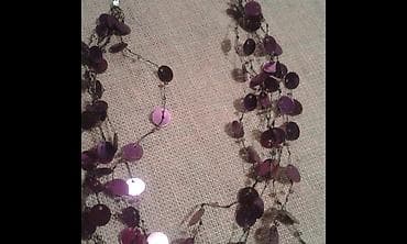 nakit swarovski: Sljastava,ljubicasta,atraktivna ogrlica od laganih perli,idealna za — 2