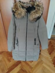 Ženska zimska jakna sa kapuljačom i krznom - Duža, topla, prošivena