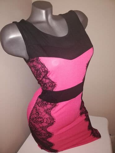 Amnesia S, color - Pink, Cocktail, With the straps