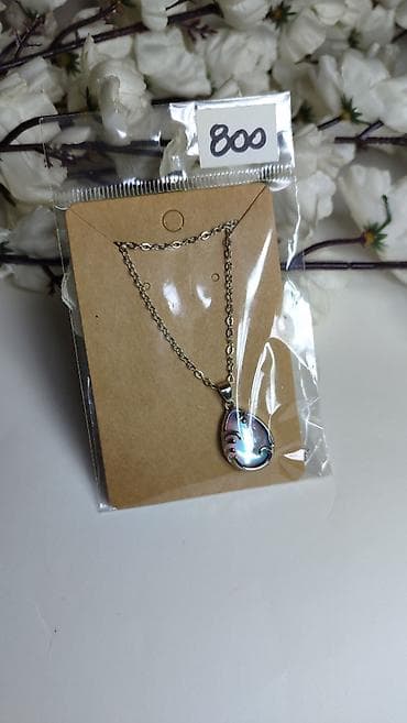 set za popravku satova: Ogrlica sa privjeskom u obliku suze - Materijal: lančić od metalne — 4