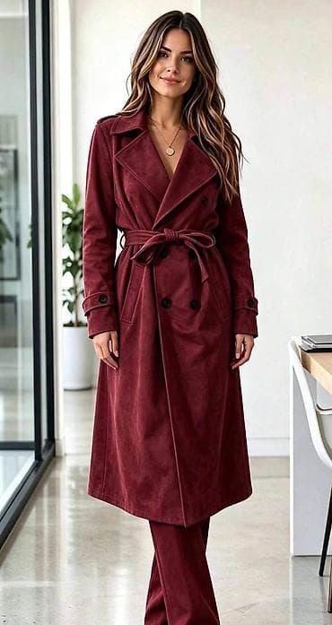 ugg cizm: Ženski kaput – klasičan trenč kroj - Dužina ispod kolena, elegantna — 2
