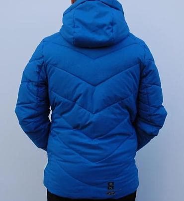 moto jakne: Muška zimska jakna – plava - Topla, prošivena jakna sa izolacijom i — 4