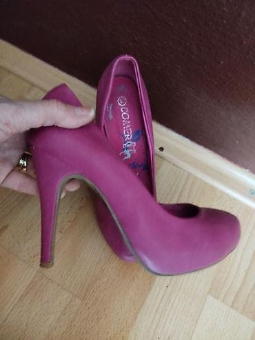 stikle new yorker: Ženske salonke – 2 para 1) Senf žute platform sandale/salonke s — 5