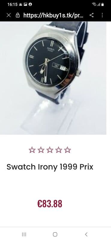 win win satic smartic: Swotch original sat ispravan na satu ima mala crta na staklu neulazi — 6