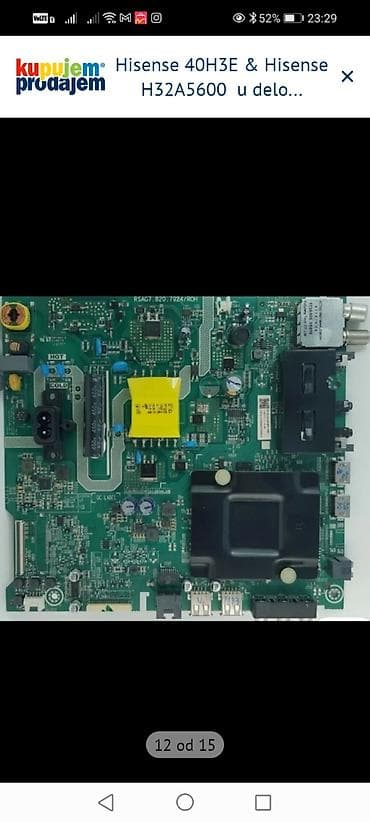 iris tv mts daljinski cena: Hisense televizori – delovi 1) Hisense 40H3E – delovi: - Main board — 10