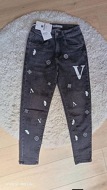 dzemper sa srcima: Farmerice sa sarom moderan i sik model– MINIDAVE - Model: uske/skinny — 1