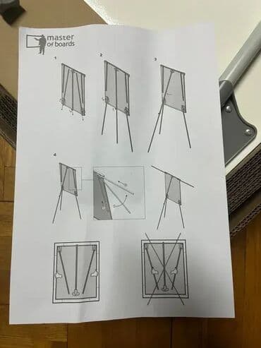 zidne police sa skrivenim nosačima: *** AKCIJA *** #3097 Magnetna ploča za prezentacije sa stalkom; — 9