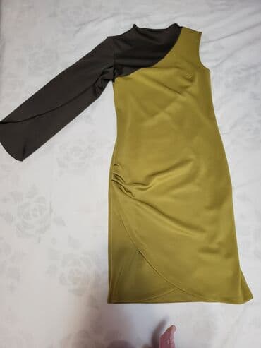dugacke haljine svecane: Color - Khaki, Other sleeves — 1