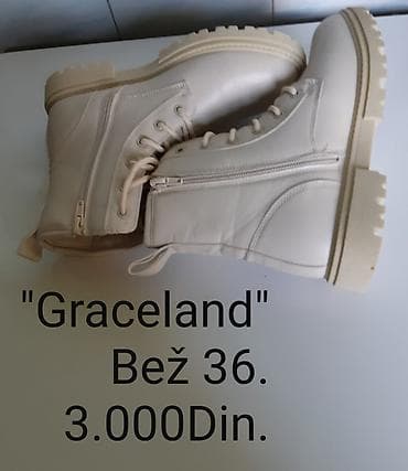 gucci papuce zenske: Nove Graceland ženske čizme, broj 36 - Boja: Bež - Model: gležnjače — 3
